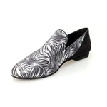 Load image into Gallery viewer, Wish Dance Shop Mocassino Uomo in Giungla Grigio e Tallone in Camoscio Nero
