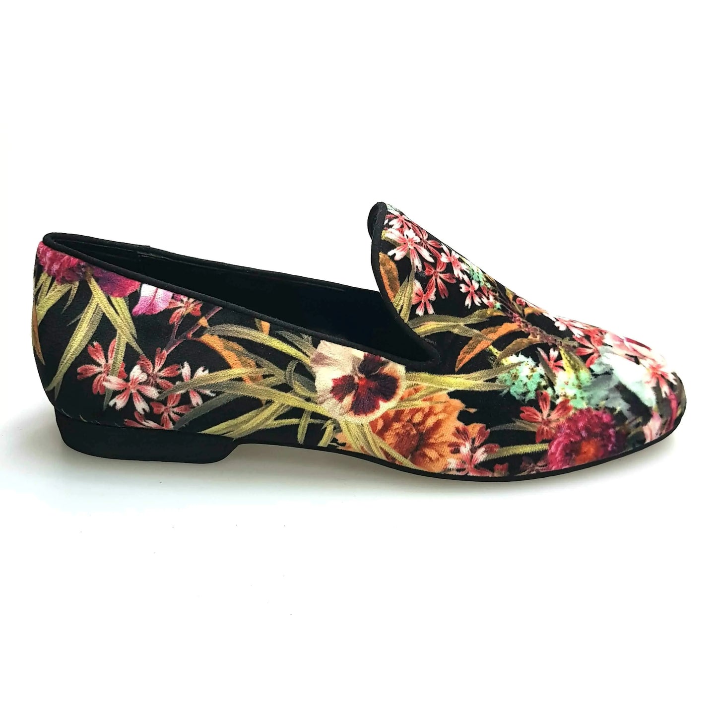 Scarpa mocassino da uomo in velluto arancione stile Japan, marca Wish Dance Shop, dettagli eleganti e finitura morbida