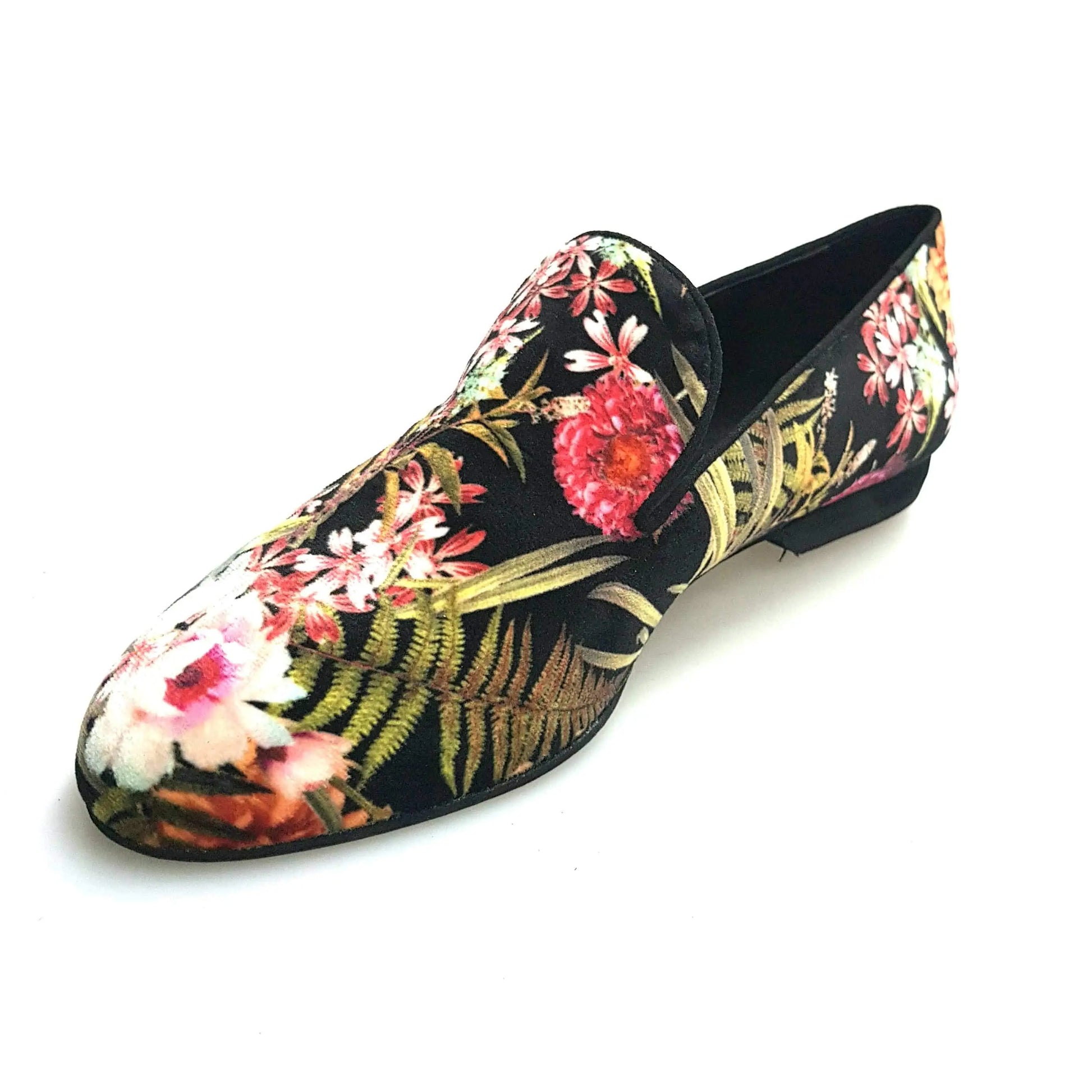 Scarpa mocassino da uomo Wish Dance Shop in velluto arancione stile Japan, elegante e comoda.
