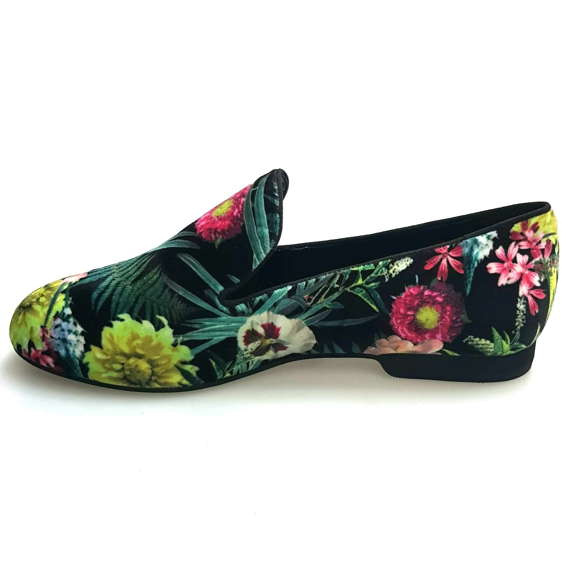 Mocassino da uomo Wish Dance Shop in velluto verde con lavorazione stile Japan, scarpa elegante e di tendenza