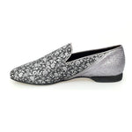 Load image into Gallery viewer, Wish Dance Shop Mocassino Uomo in Kate Grigio e Tallone in Glitter Carbon
