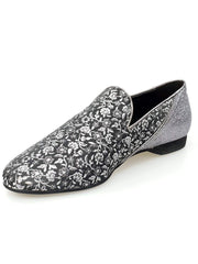 Carica immagine nella Galleria, Wish Dance Shop Mocassino Uomo in Kate Grigio e Tallone in Glitter Carbon
