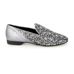 Load image into Gallery viewer, Wish Dance Shop Mocassino Uomo in Kate Grigio e Tallone in Glitter Carbon
