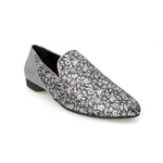 Load image into Gallery viewer, Wish Dance Shop Mocassino Uomo in Kate Grigio e Tallone in Glitter Carbon

