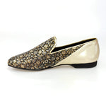 Load image into Gallery viewer, Wish Dance Shop Mocassino Uomo in Kate Oro e Tallone Lurex Oro

