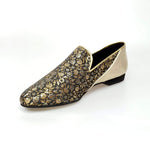 Load image into Gallery viewer, Wish Dance Shop Mocassino Uomo in Kate Oro e Tallone Lurex Oro
