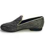 Load image into Gallery viewer, Wish Dance Shop Mocassino Uomo in Lurex Zebrato Oro
