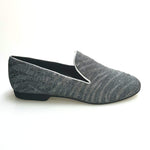 Load image into Gallery viewer, Wish Dance Shop Mocassino Uomo in Lurex Zebrato Silver
