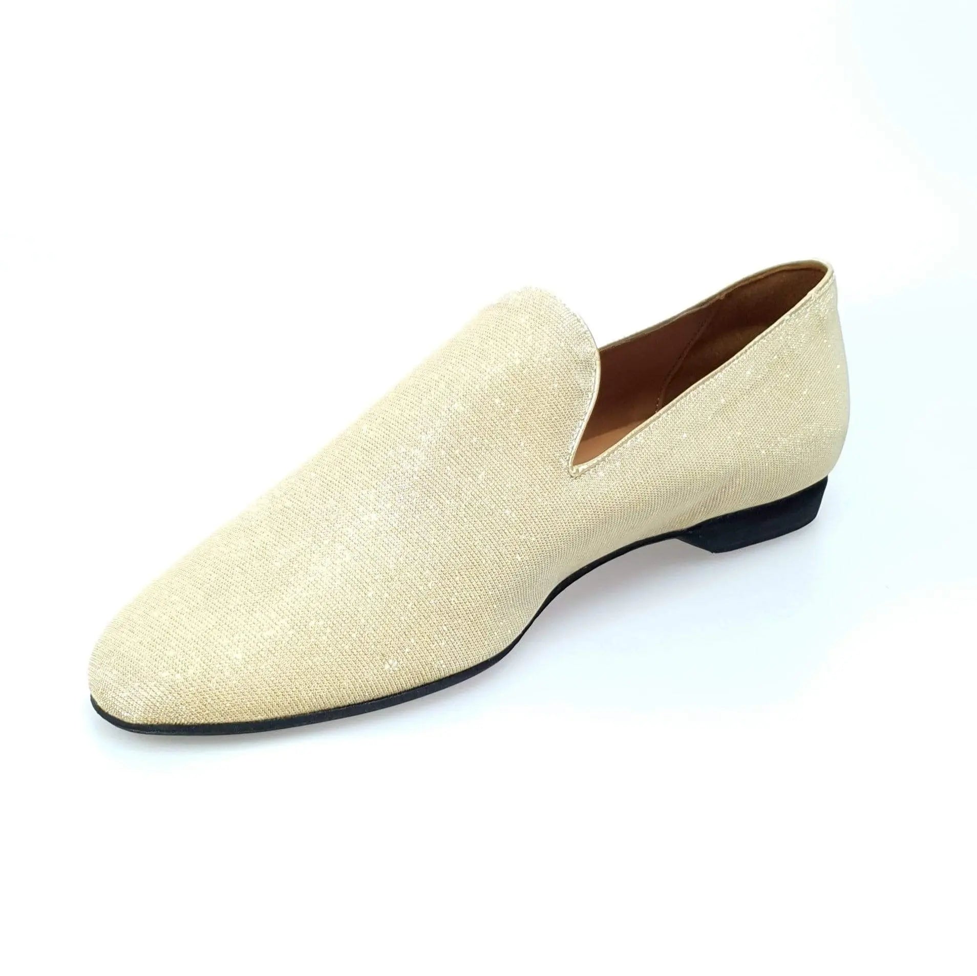 Mocassino da uomo in notturno oro Wish Dance Shop, scarpa elegante in pelle, con dettaglio lucido e stile raffinato