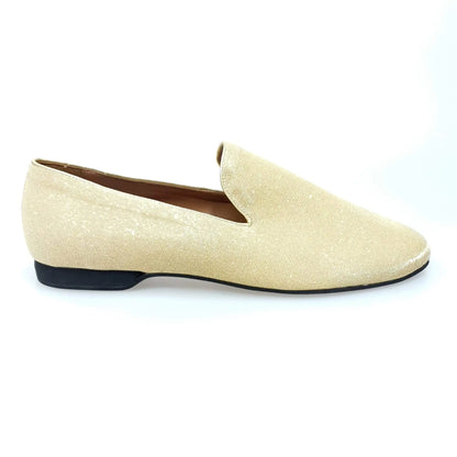 Mocassino da uomo Wish Dance Shop in notturno oro, elegante scarpa in pelle con dettagli raffinati.