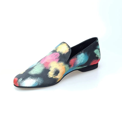 Scarpa mocassino da uomo Serse Iris Black (800) in stile Picasso nero, con dettaglio elegante e suola in gomma.