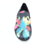 Load image into Gallery viewer, Wish Dance Shop Mocassino Uomo in Picasso Nero e Tallone in Camoscio Nero
