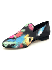 Carica immagine nella Galleria, Wish Dance Shop Mocassino Uomo in Picasso Nero e Tallone in Lurex Nero
