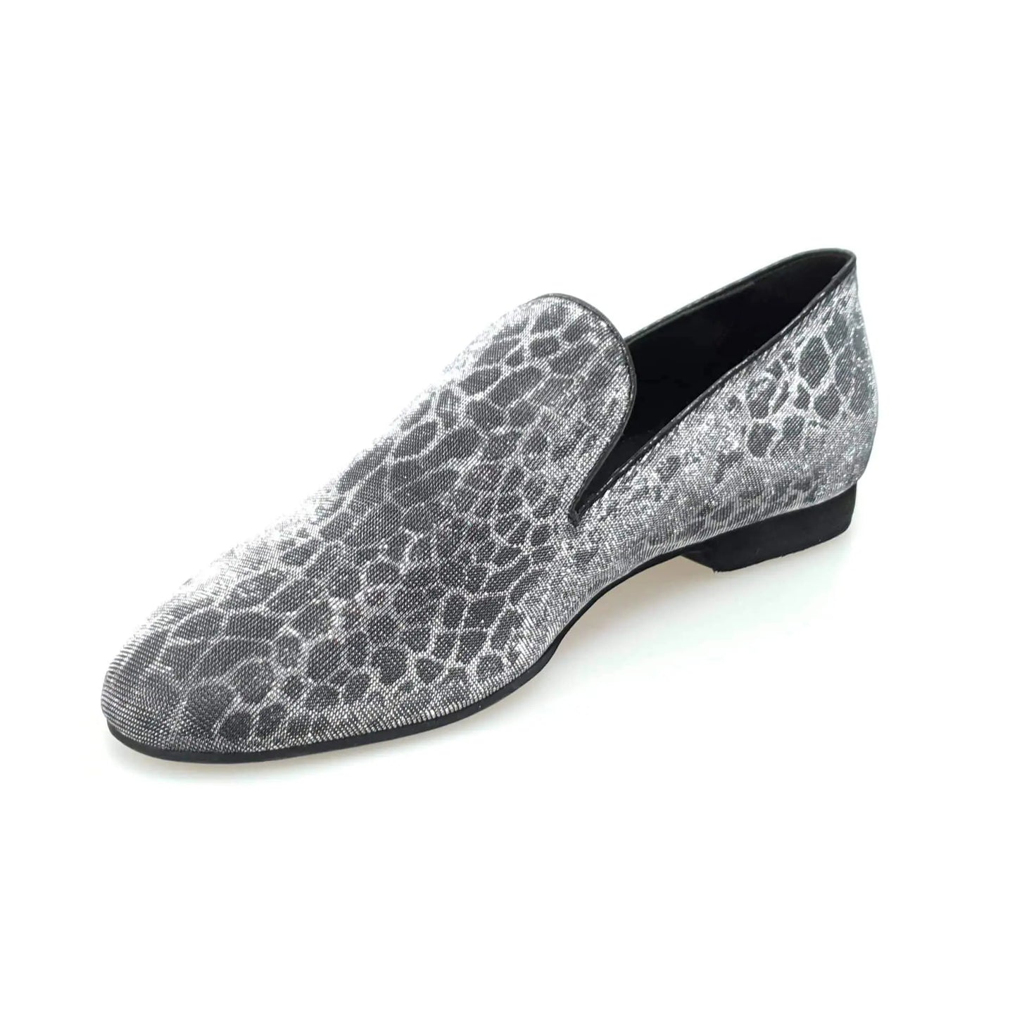 Scarpa mocassino da uomo Wish Dance Shop in tessuto Sunset Carbon con lavorazione, comoda e elegante.