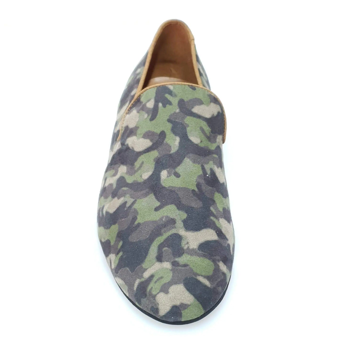 Scarpa mocassino da uomo Serse (800) in tessuto mimetico Marines, scarpa Wish Dance Shop con design militare.