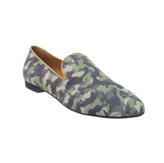 Scarpa mocassino da uomo Serse (800) in tessuto mimetico Marines, stile casual con suola resistente e design moderno.