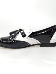 Carica immagine nella Galleria, Wish Dance Shop Morgan In Vernice Nera e Pelle Bianca
