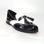 Load image into Gallery viewer, Wish Dance Shop Morgan In Vernice Nera e Pelle Bianca
