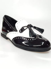 Carica immagine nella Galleria, Wish Dance Shop Morgan In Vernice Nera e Pelle Bianca
