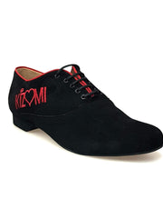 Carica immagine nella Galleria, Wish Dance Shop Ms07 Camoscio Nero e Bordo Rosso per Kizmi
