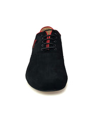 Carica immagine nella Galleria, Wish Dance Shop Ms07 Camoscio Nero e Bordo Rosso per Kizmi
