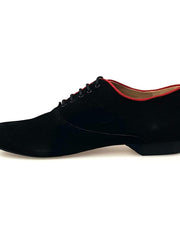 Carica immagine nella Galleria, Wish Dance Shop Ms07 Camoscio Nero e Bordo Rosso per Kizmi
