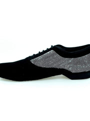 Load image into Gallery viewer, Wish Dance Shop MS07 Stringata in Camoscio Nero e Brill Borch
