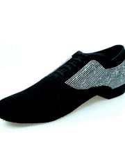 Load image into Gallery viewer, Wish Dance Shop MS07 Stringata in Camoscio Nero e Brill Borch
