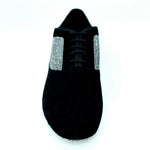 Load image into Gallery viewer, Wish Dance Shop MS07 Stringata in Camoscio Nero e Brill Borch
