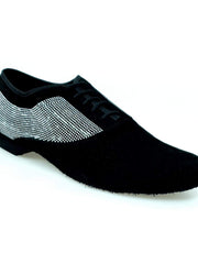 Load image into Gallery viewer, Wish Dance Shop MS07 Stringata in Camoscio Nero e Brill Borch
