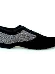 Load image into Gallery viewer, Wish Dance Shop MS07 Stringata in Camoscio Nero e Brill Borch
