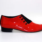 Load image into Gallery viewer, Wish Dance Shop Ms19 Vernice Rossa e Camoscio Nero
