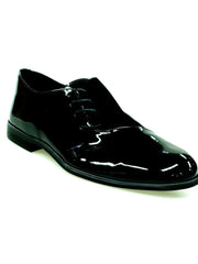 Carica immagine nella Galleria, PABLO PJ (MS19PJ) - Scarpa da Uomo Stringata in Vernice Nera e Camoscio Nero con Fondo in Microlight
