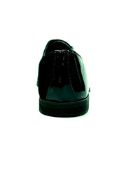 Carica immagine nella Galleria, PABLO PJ (MS19PJ) - Scarpa da Uomo Stringata in Vernice Nera e Camoscio Nero con Fondo in Microlight
