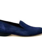 Load image into Gallery viewer, Wish Dance Shop Ms20 Mocassino in Camoscio Blu Punta Lunga
