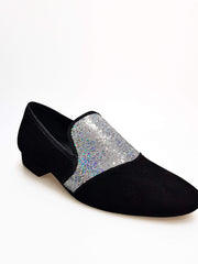 Carica immagine nella Galleria, Wish Dance Shop Ms22 Camoscio Nero con Boreale Argento
