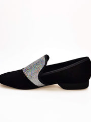 Carica immagine nella Galleria, Wish Dance Shop Ms22 Camoscio Nero con Boreale Argento
