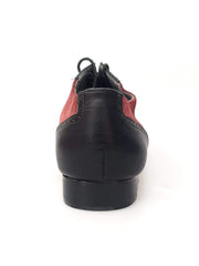 Carica immagine nella Galleria, Wish Dance Shop Oxford in Vitello Nero e Camoscio Bordeaux
