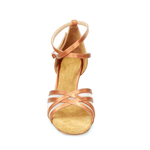 Load image into Gallery viewer, Wish Dance Shop Scarpa Basica in Raso Bronzo con Retina e Tacco a Rocchetto
