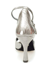 Load image into Gallery viewer, Wish Dance Shop Scarpa in Pelle Satinata Nera e Tacco a Rocchettino
