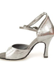 Load image into Gallery viewer, Wish Dance Shop Scarpa in Pelle Satinata Nera e Tacco a Rocchettino
