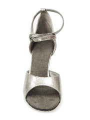 Load image into Gallery viewer, Wish Dance Shop Scarpa in Pelle Satinata Nera e Tacco a Rocchettino
