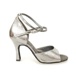 Carica immagine nella Galleria, Wish Dance Shop Scarpa in Pelle Satinata Nera e Tacco a Rocchettino
