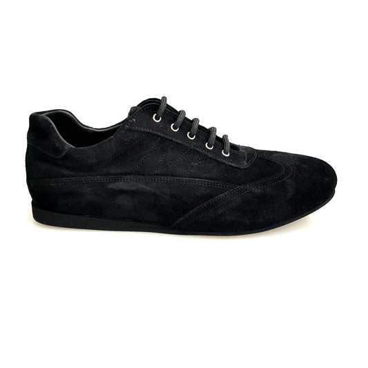 Scarpa sportiva BORA Sport (IMOLA) in camoscio nero, sneaker Wish Dance Shop, stile comodo e alla moda