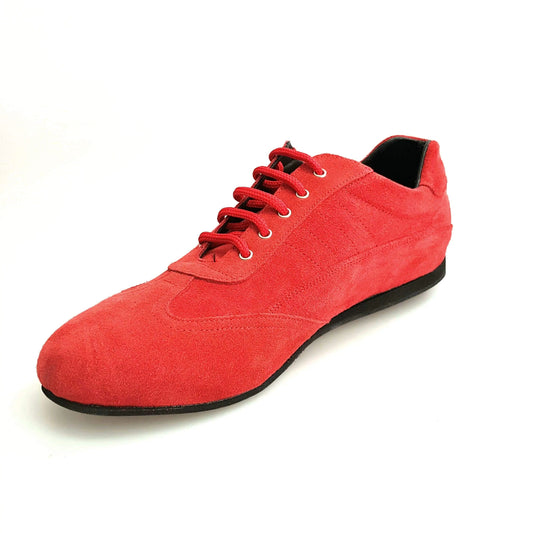 Scarpa Sport MERAK IMOLA in camoscio rosso, sneaker comoda e elegante, ideale per stile casual e attività sportive.