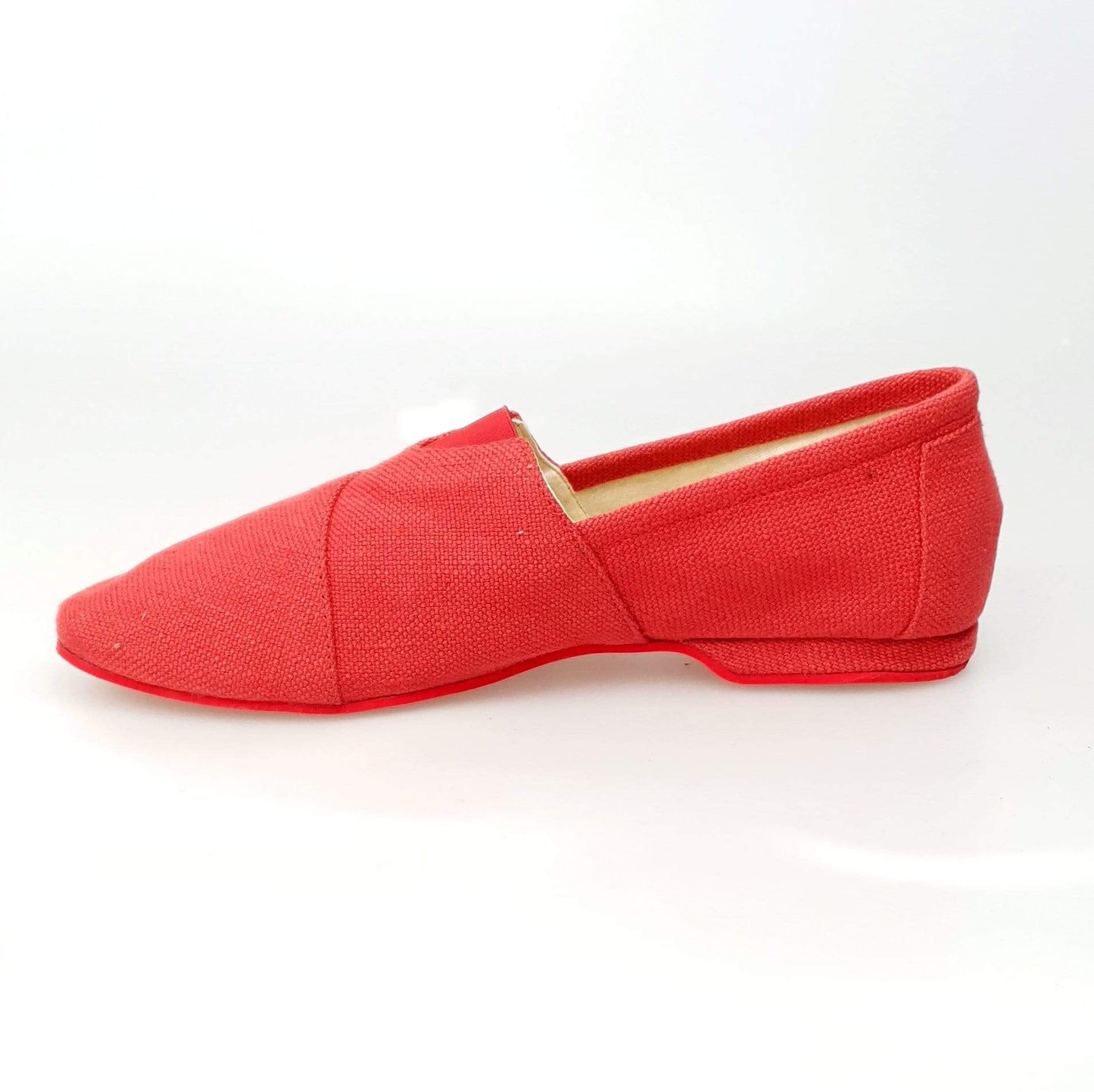Espadrillas Tommy in tessuto rosso, calzature estive con suola in corda e design classico, perfette per look casual e comodi
