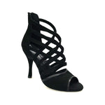 Load image into Gallery viewer, Wishdance 161 Sandalo da Donna in morbido Camoscio Nero
