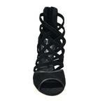 Load image into Gallery viewer, Wishdance 161 Sandalo da Donna in morbido Camoscio Nero
