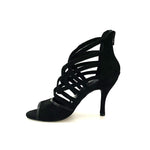 Load image into Gallery viewer, Wishdance 161 Sandalo da Donna in morbido Camoscio Nero
