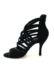 Carica immagine nella Galleria, Wishdance 161 Sandalo da Donna in morbido Camoscio Nero
